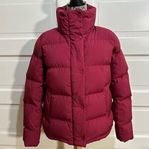 Lululemon Wunder Puff Jacket Size 6 Pomegranate 600-Goose Down Fill No Hood $298